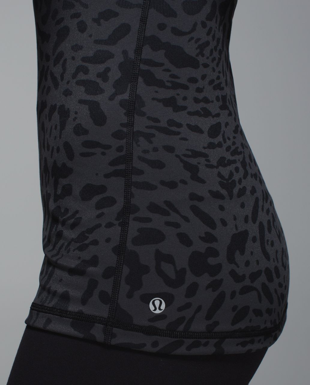 Lululemon Just Breathe Tank - Animal Swirl Deep Coal Black