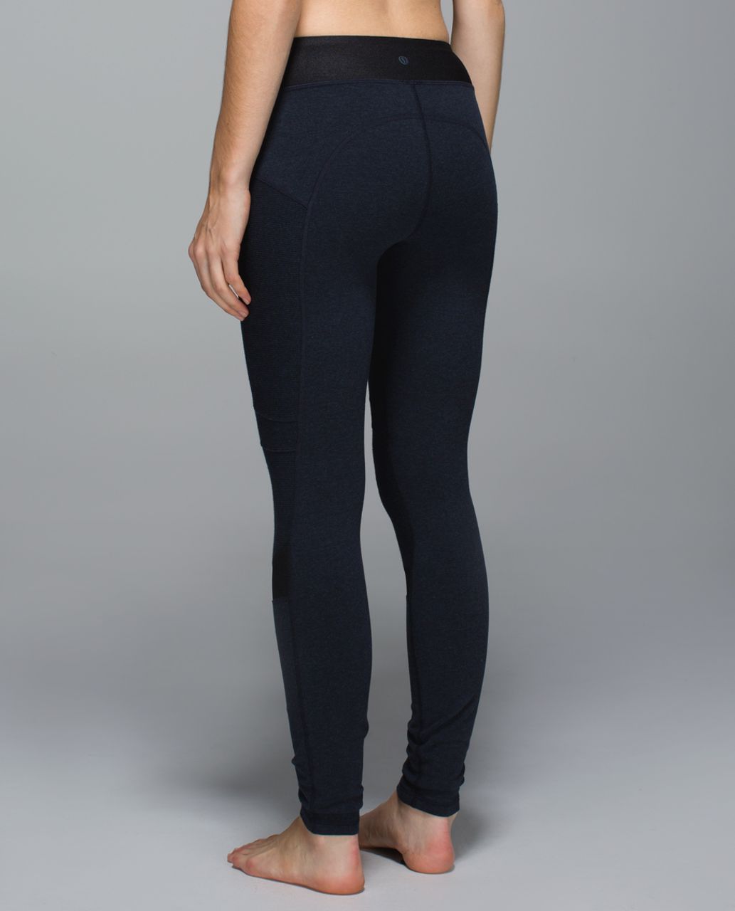 Lululemon Motivate Pant - Heathered Inkwell / Black - lulu fanatics