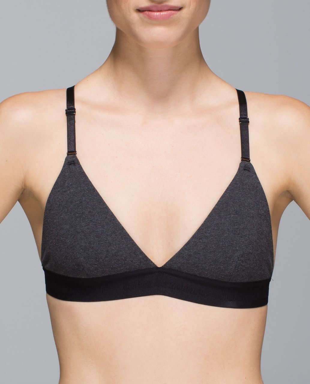 Lululemon Live Natural Bra II - Heathered Black