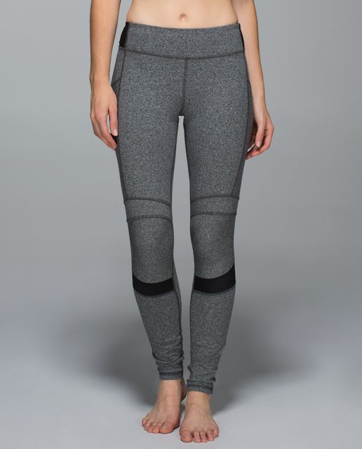 Lululemon Motivate Pant - Heathered Inkwell / Black - lulu fanatics