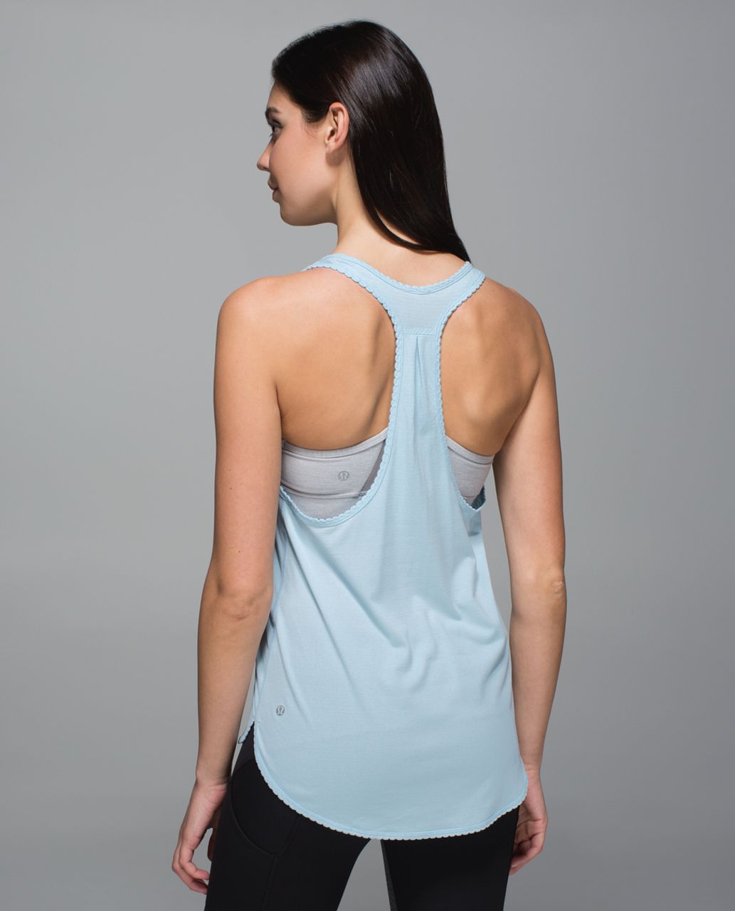 Lululemon 105 F Singlet - Heathered Caspian Blue