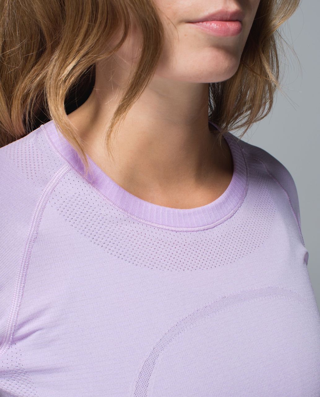 Lululemon Run:  Swiftly Tech Long Sleeve Crew - Heathered Pretty Purple