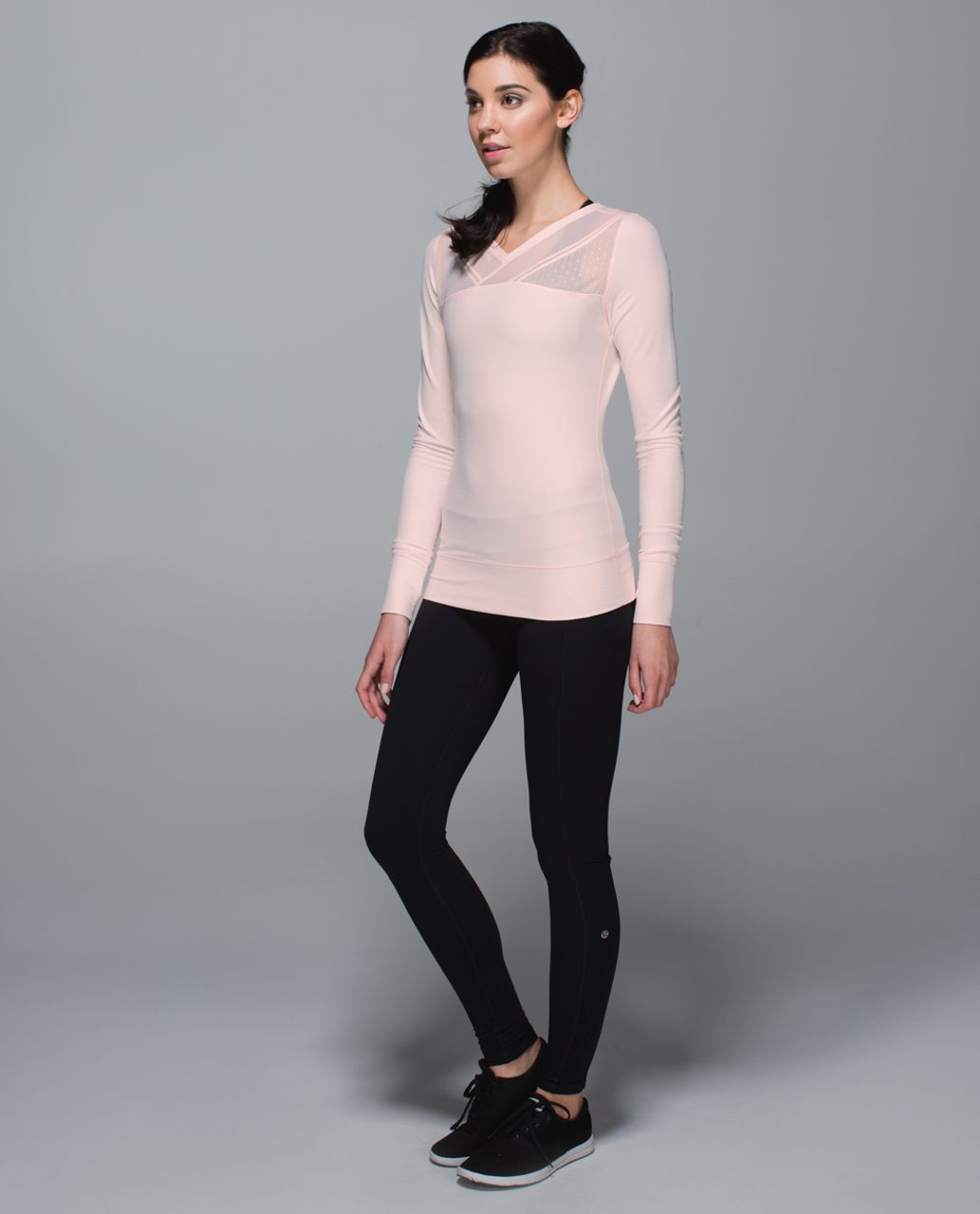 Lululemon Just Breathe Long Sleeve - Heathered Parfait Pink