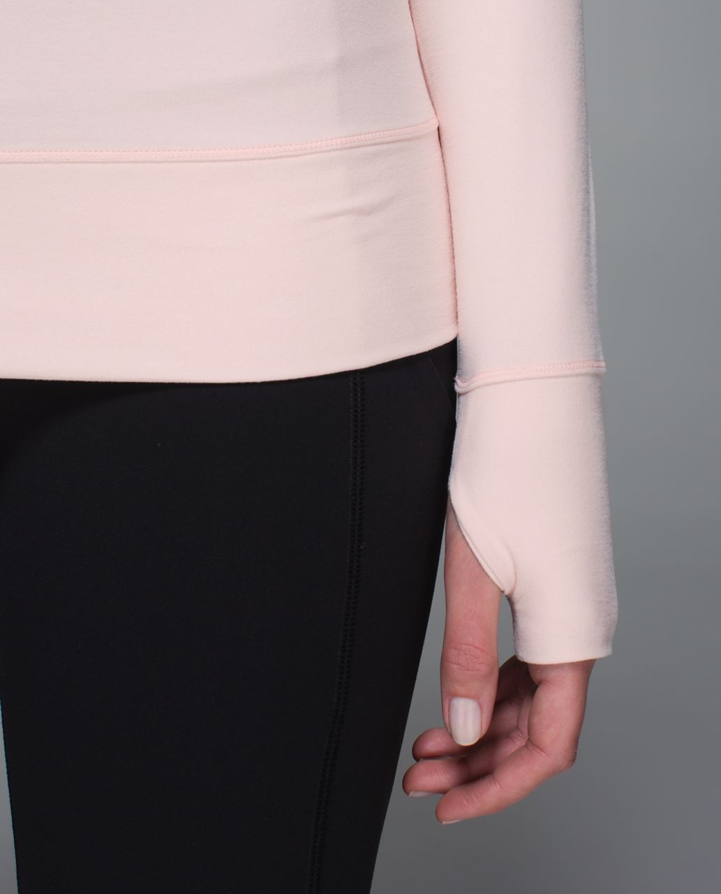 Lululemon Just Breathe Long Sleeve - Heathered Parfait Pink