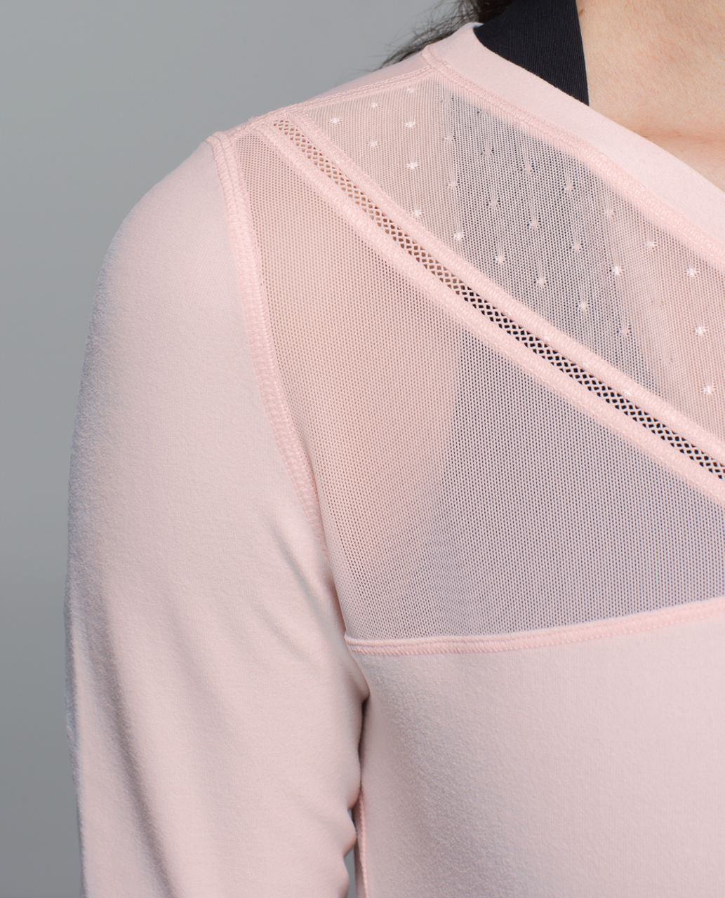 Lululemon Just Breathe Long Sleeve - Heathered Parfait Pink