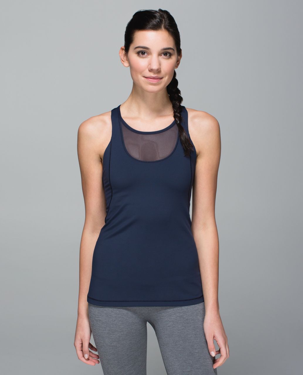 Lululemon Mesh With Me Tank - Black - lulu fanatics