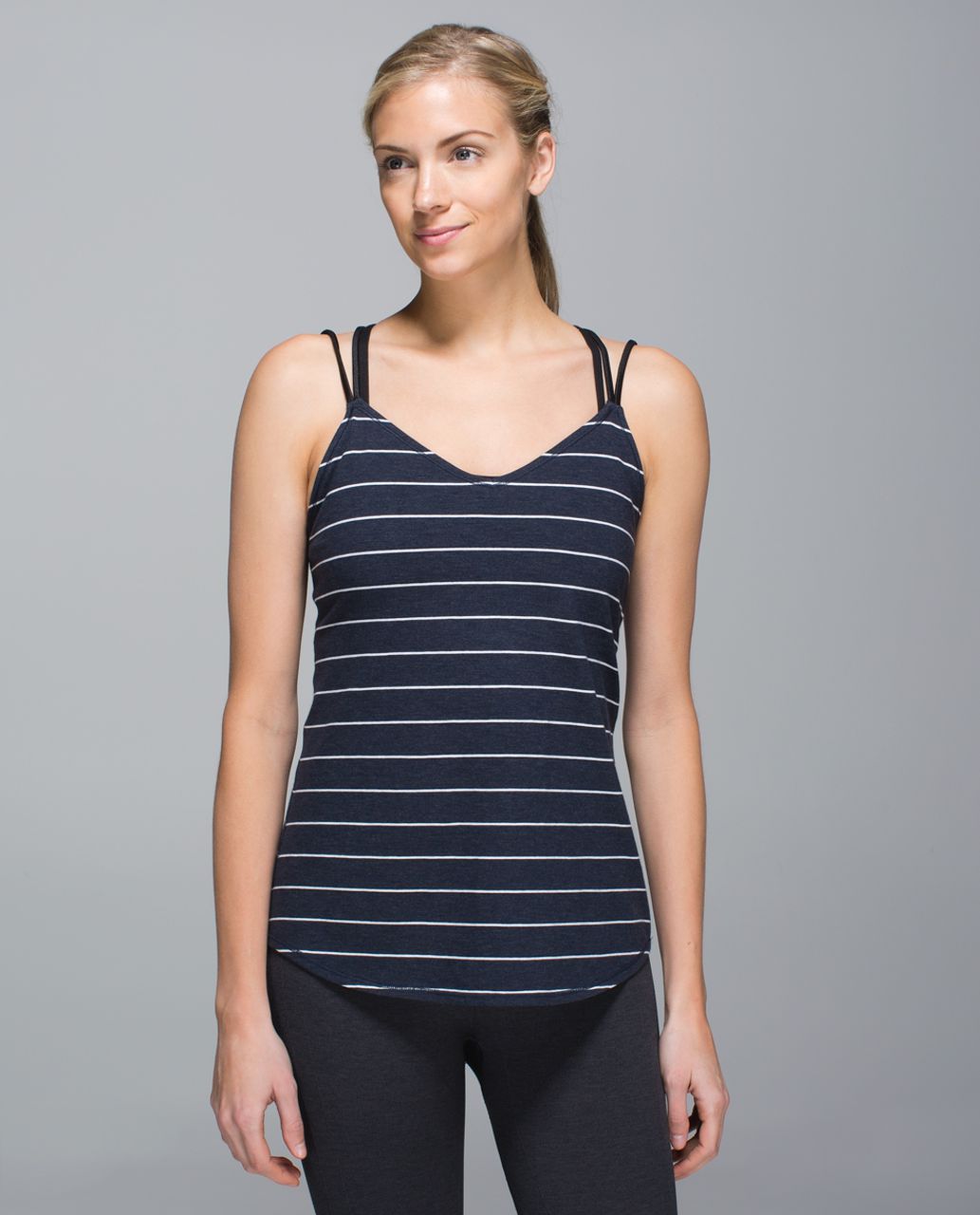 Lululemon Breezy Tank - Lookout Stripe Heathered Inkwell Heathered ...