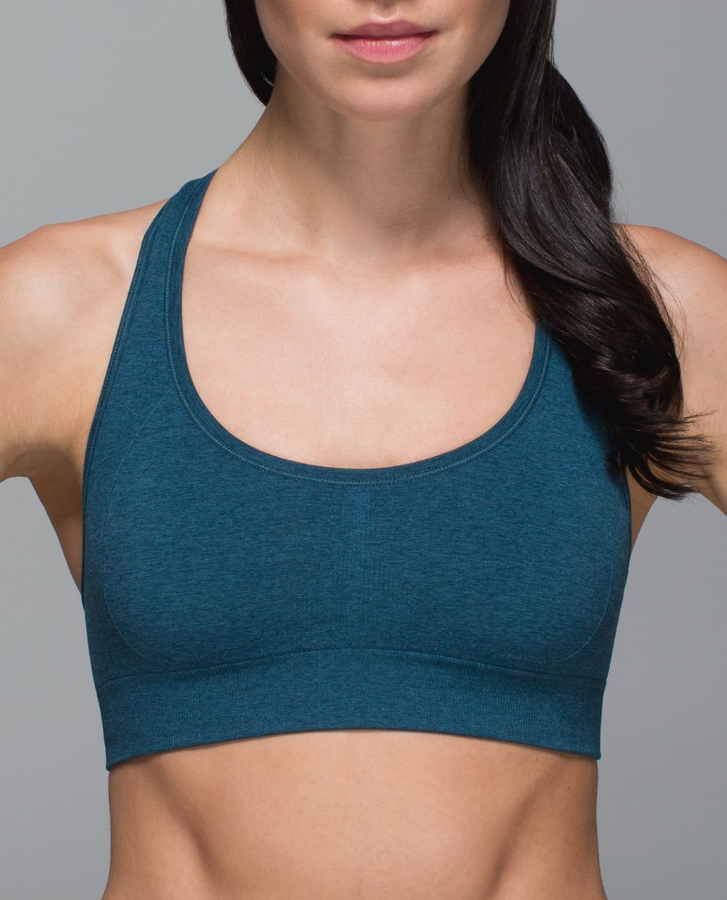 Lululemon Ebb & Flow Bra - Heathered Alberta Lake - lulu fanatics