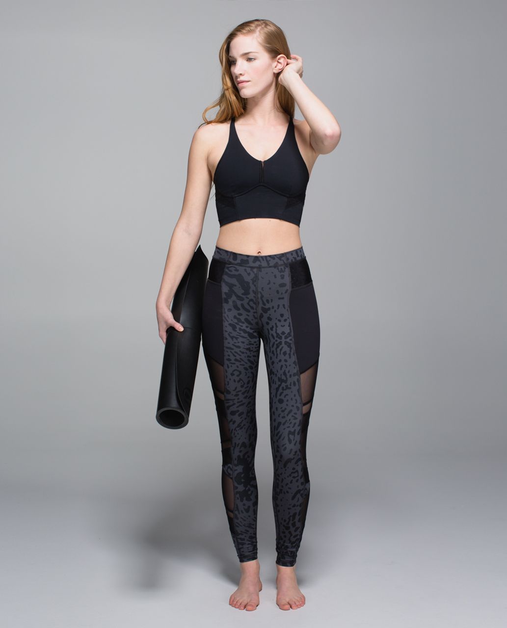 Lululemon Just Breathe Pant Animal Swirl Deep Coal Light / Black