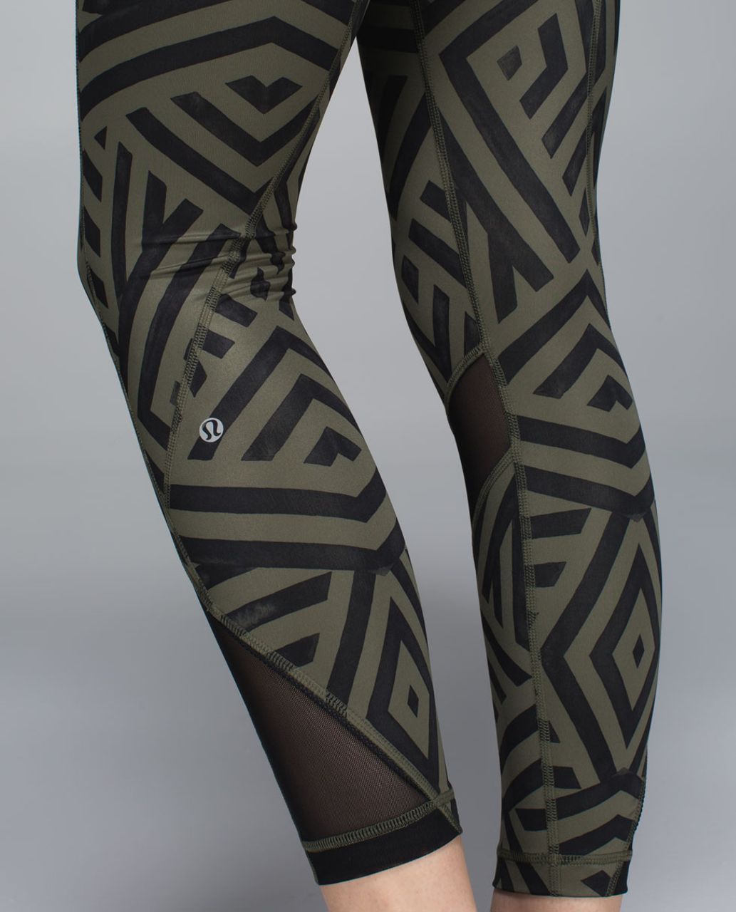 Lululemon Inspire Tight II - Power Luxtreme Spray Jacquard Shocking Blue  Black / Black - lulu fanatics