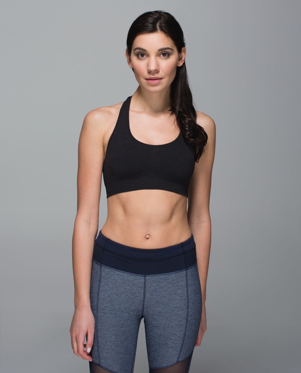 Lululemon Ebb & Flow Racerback Bra - Black - lulu fanatics