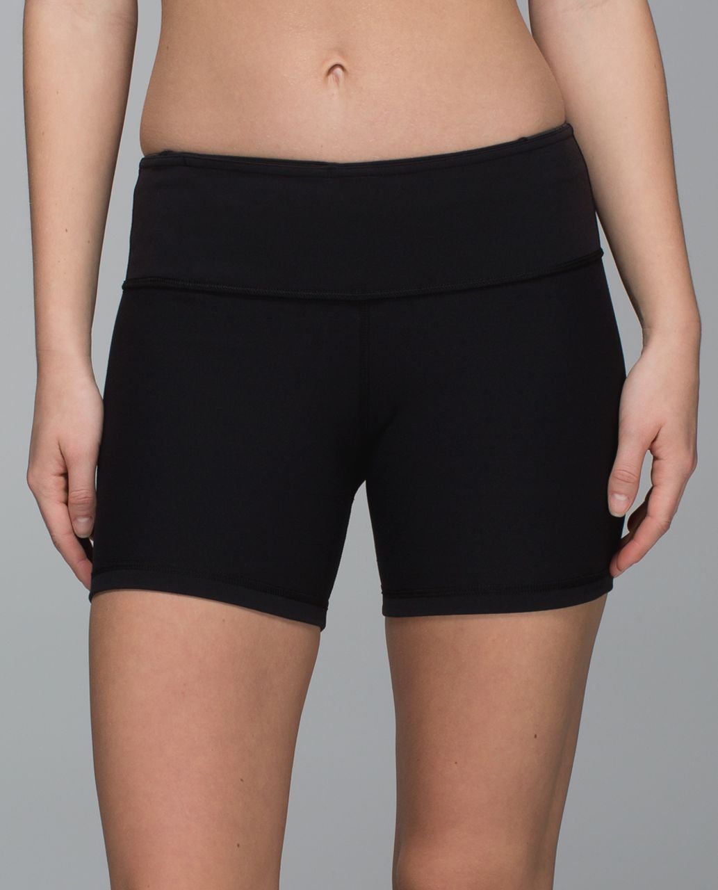 Lululemon Groove Short *Full-On Luon (Regular) - Black / Wi14 Quilt 5