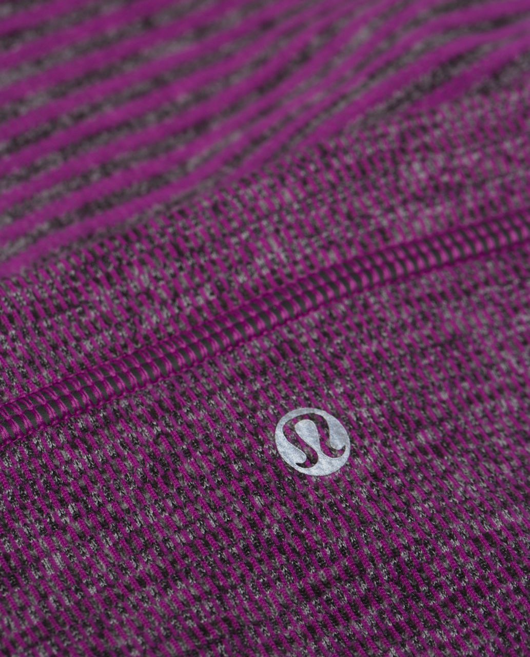 Lululemon Run With Me Neck Warmer - Mini Check Pique Ultra Violet Heathered Black