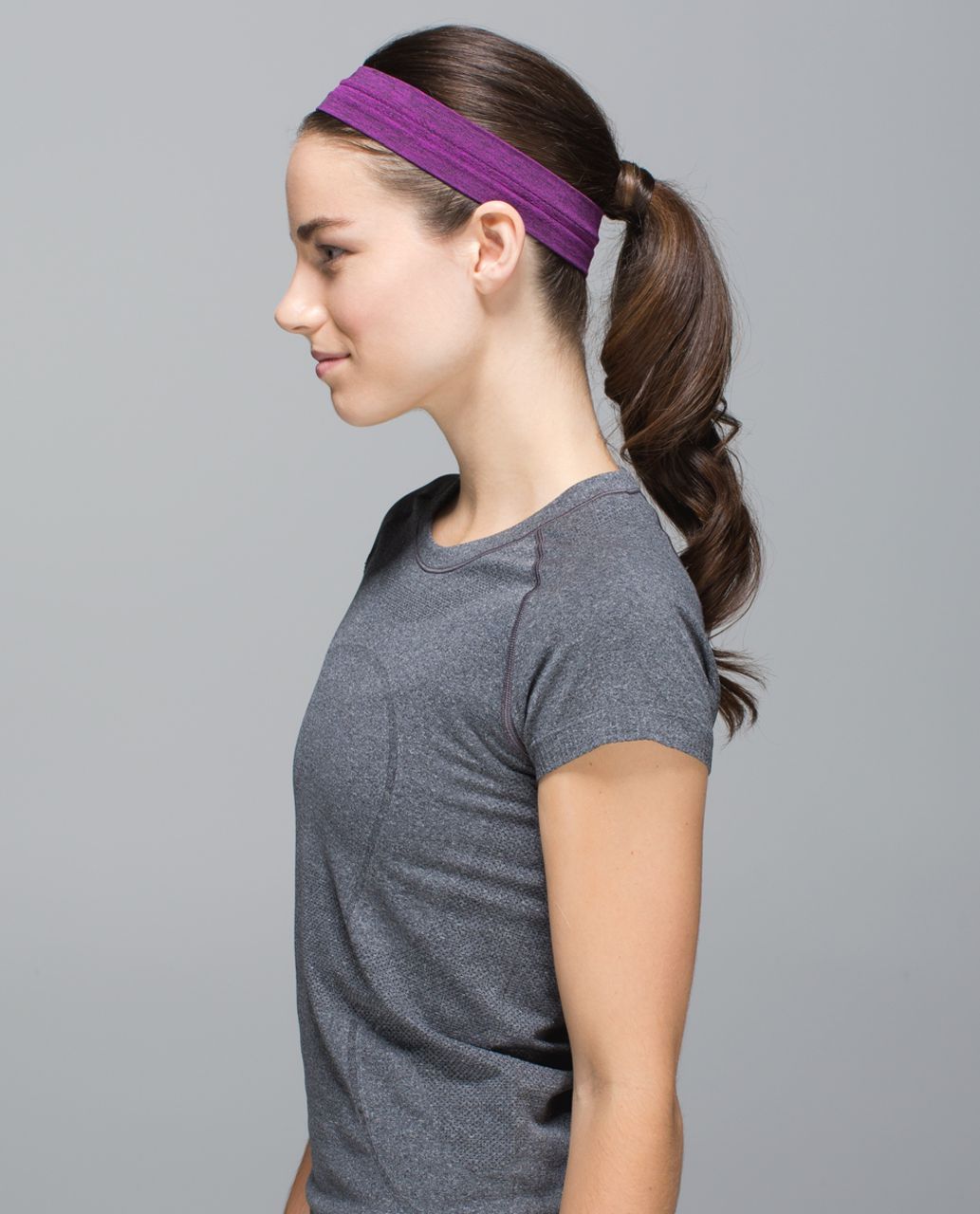 Lululemon Swiftly Headband - Heathered Ultra Violet / Black