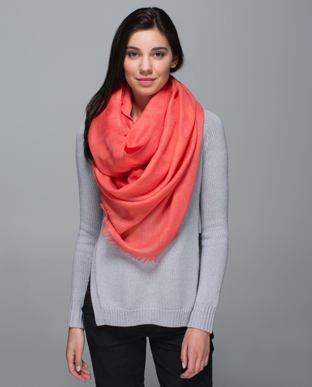 Lululemon Mudra Scarf - Atomic Red / Plum Peach