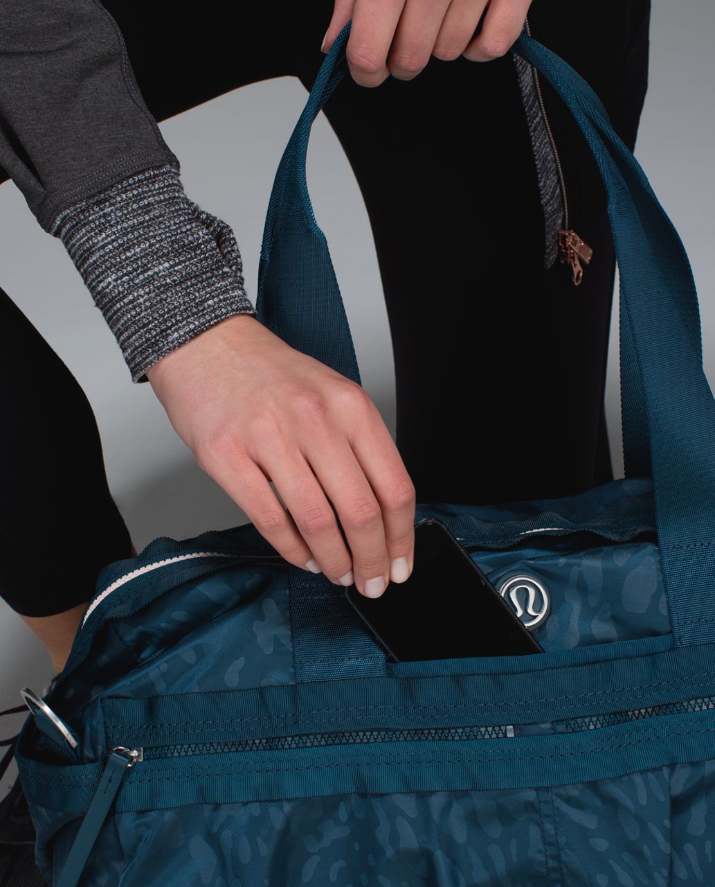 Lululemon Gym To Win Duffel *Nylon - Animal Swirl Embossed Alberta Lake