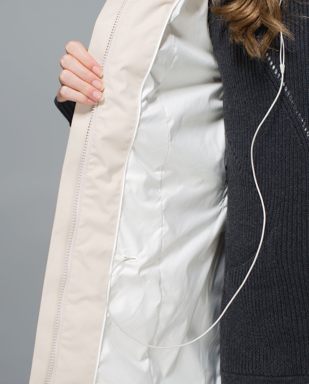 Lululemon Rain On Jacket - Cashew / Ghost