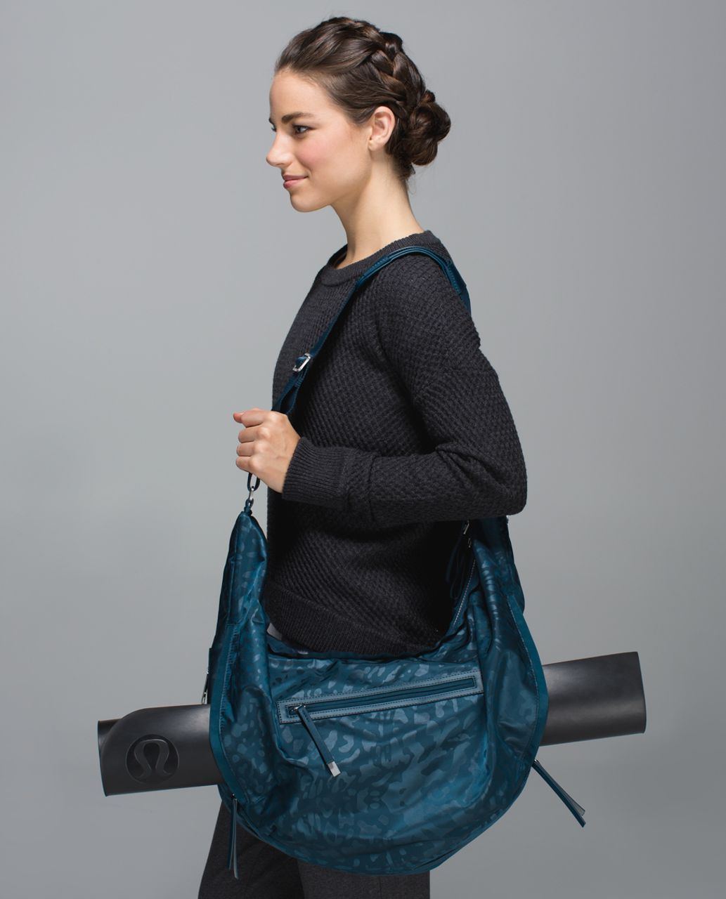 Lululemon Resolution Hobo - Animal Swirl Embossed Alberta Lake / Alberta Lake