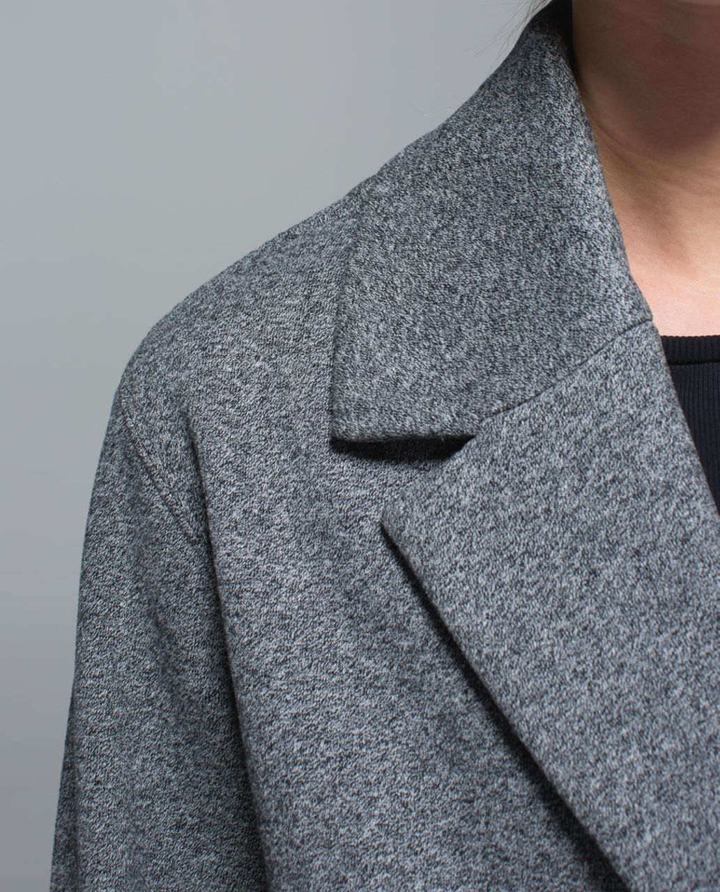 Lululemon Cozy Car Coat - Heathered Speckled Black