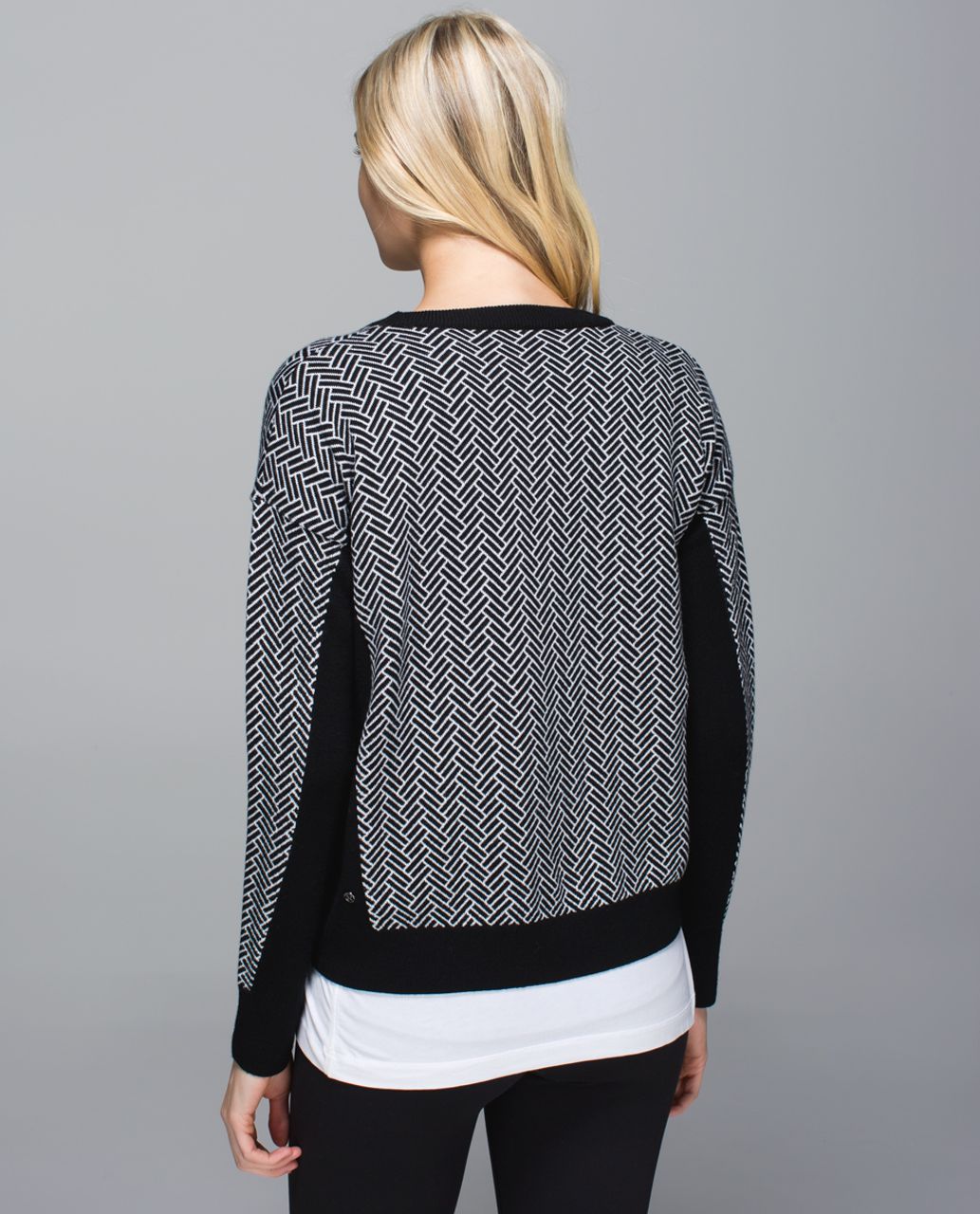 Lululemon Yogi Crew Sweater - Black / White