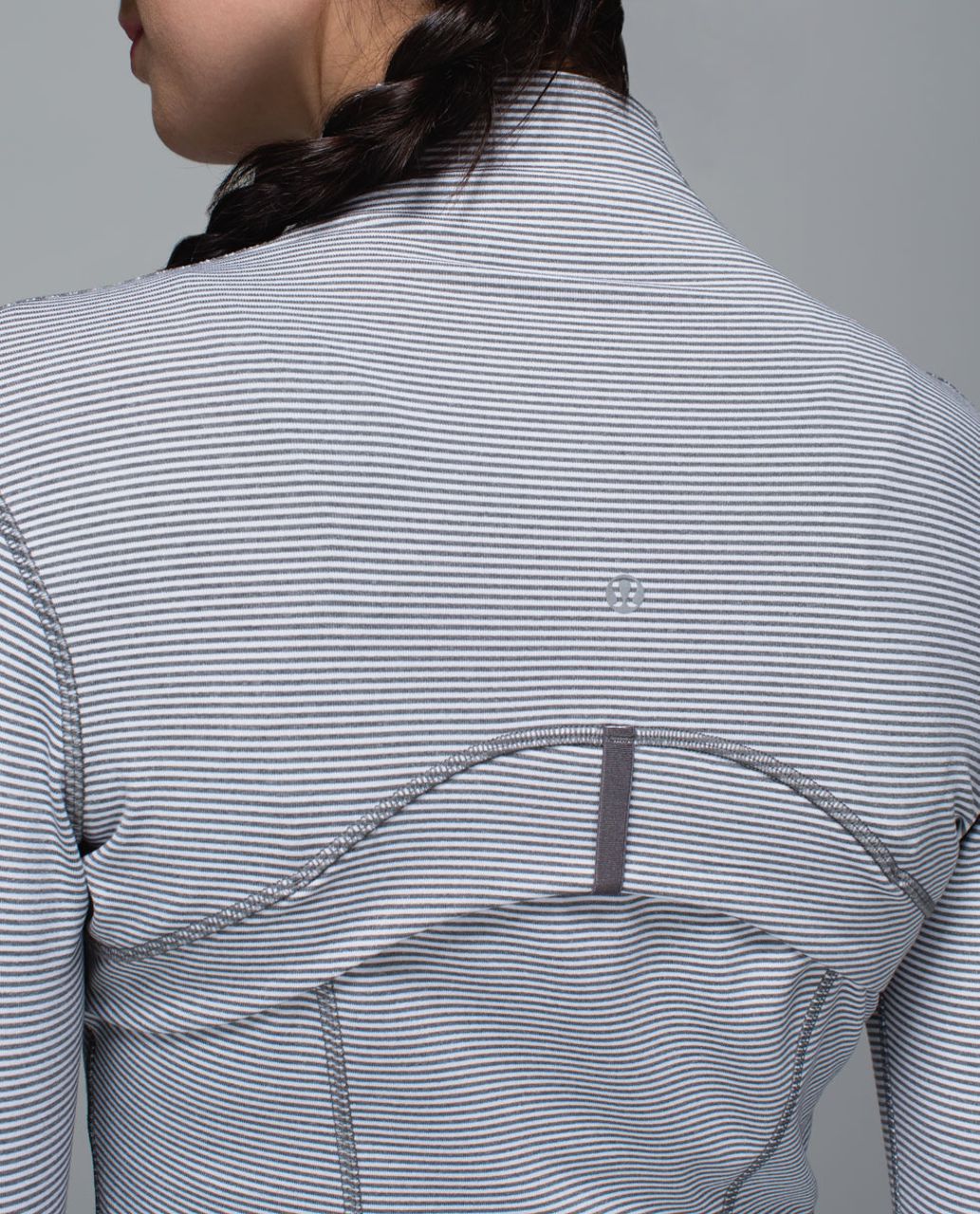 Lululemon Define Jacket - Tonka Stripe Heathered Slate White