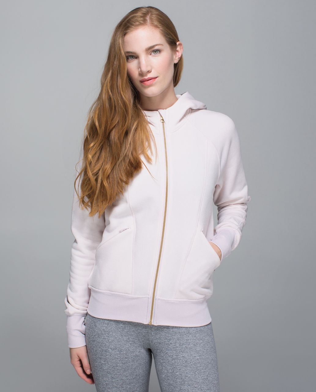 Lululemon Embrace Hoodie *Knit - Heathered Medium Grey / White - lulu  fanatics