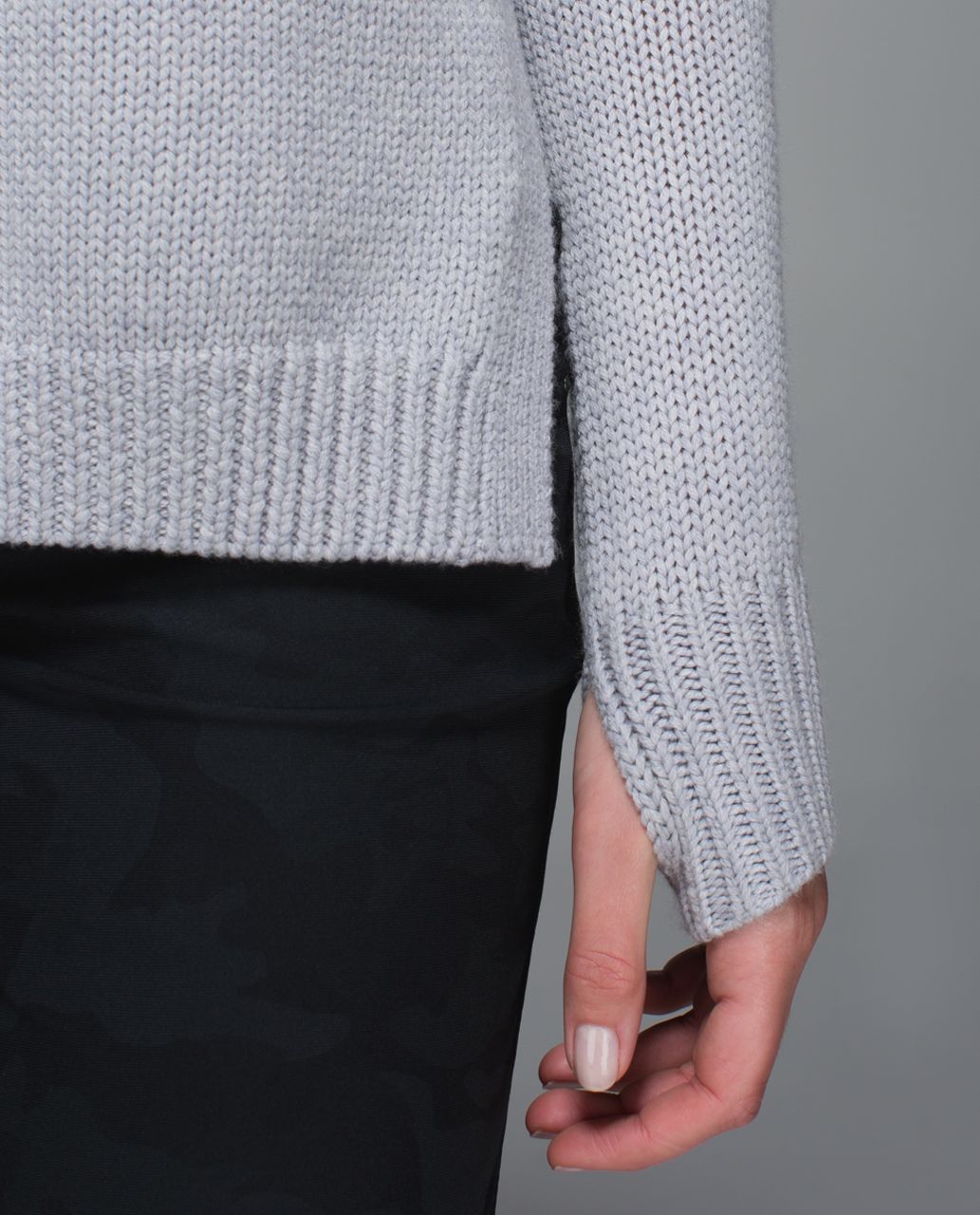 Lululemon Yin To You Sweater - Heathered Light Grey
