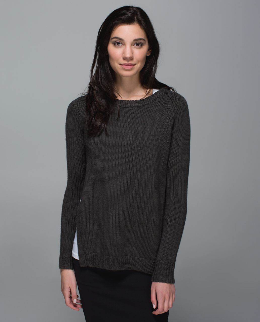 Lululemon Yin To You Sweater - Heathered Dark Wren