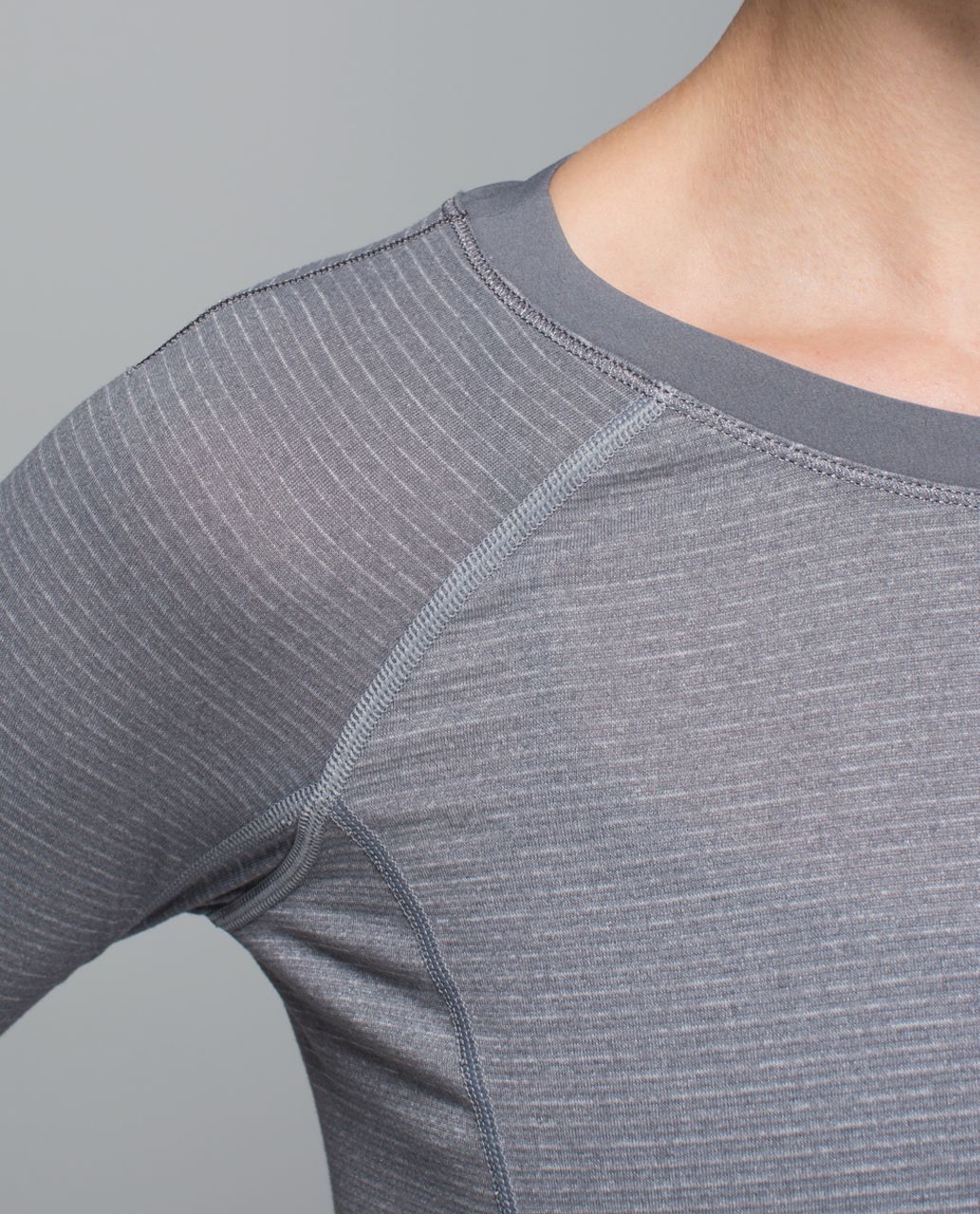 Lululemon Turn It Up Long Sleeve - Heathered Slate / Slate