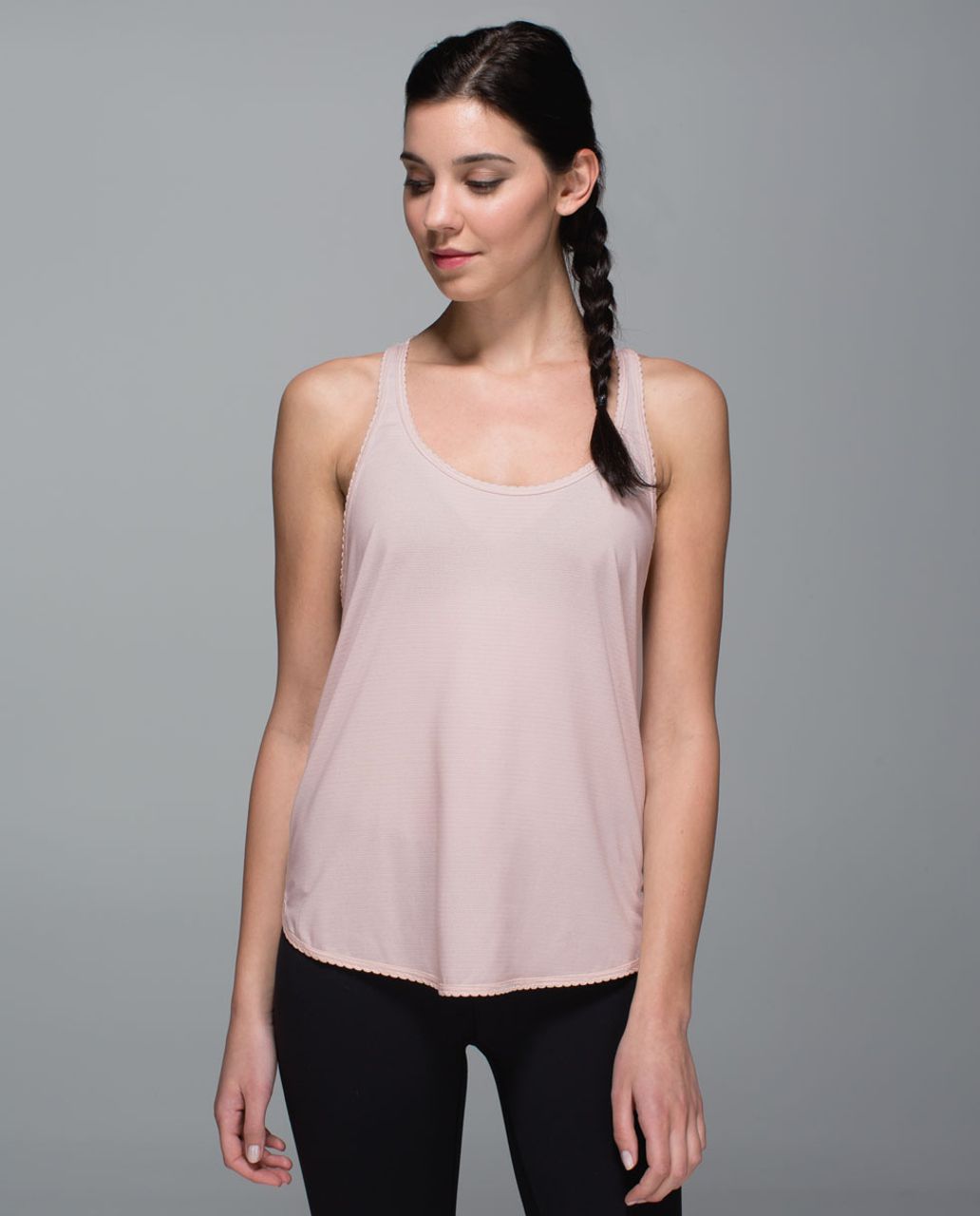 Lululemon 105 F Singlet - Heathered Parfait Pink