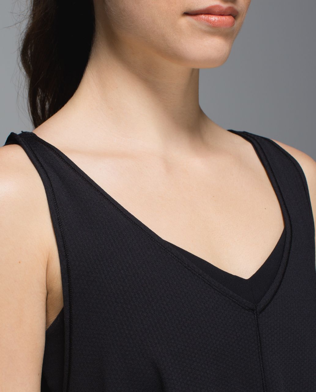 Lululemon The Oneness Tank - Heathered Black /  Black