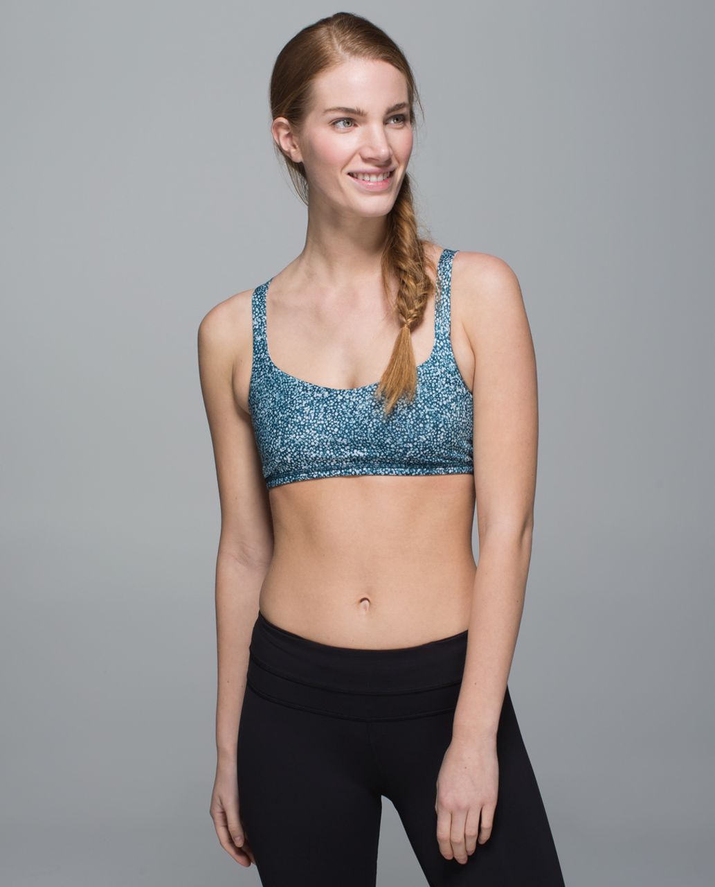 Lululemon Free To Be Bra - Pebble Print Parfait Pink Alberta Lake