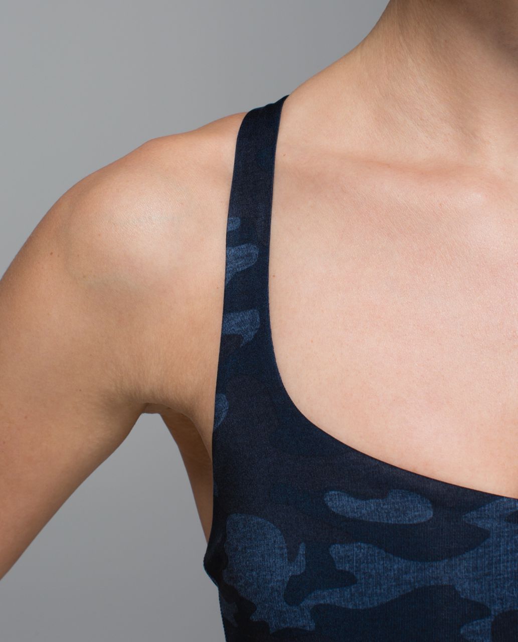 Lululemon Free To Be Bra - Heathered Texture Lotus Camo Oil Slick Blue