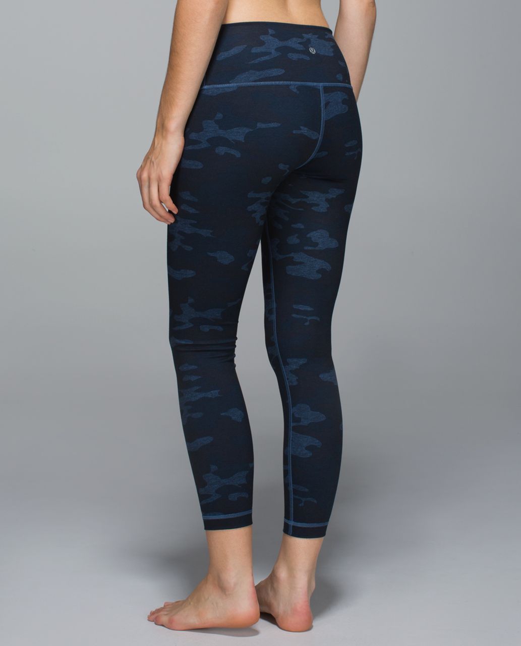 Lululemon High Times Pant *Full-On Luon - Heathered Texture Lotus Camo Oil Slick Blue