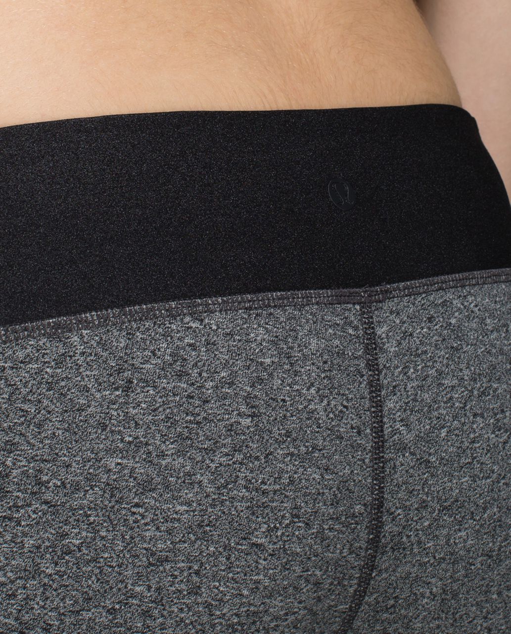 Lululemon Motivate Crop - Heathered Speckled Black