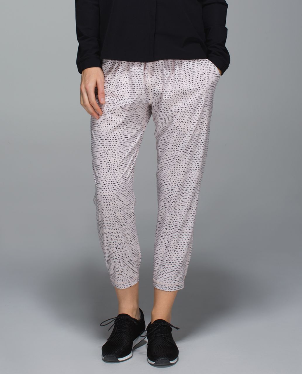 Lululemon Namaskar Crop - Speckle Dot Parfait Pink Black