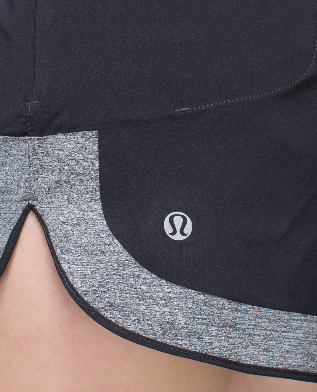 Lululemon Ready To Roll Short - Deep Coal / Heathered Deep Coal