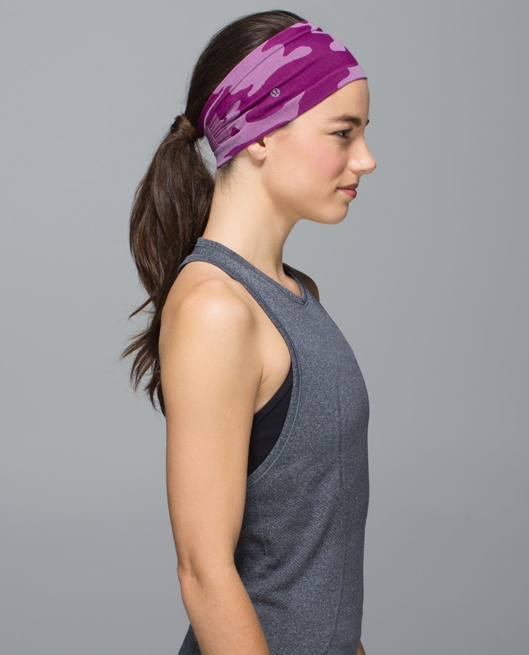 Lululemon Bangs Back Headwrap - Heathered Ultra Violet