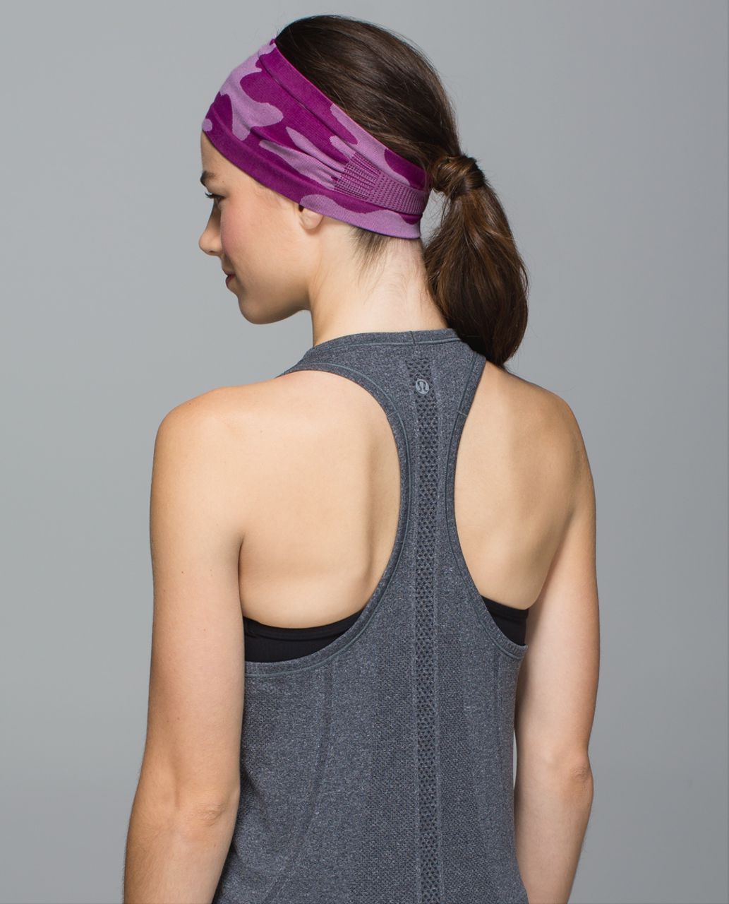 Lululemon Bangs Back Headwrap - Heathered Ultra Violet