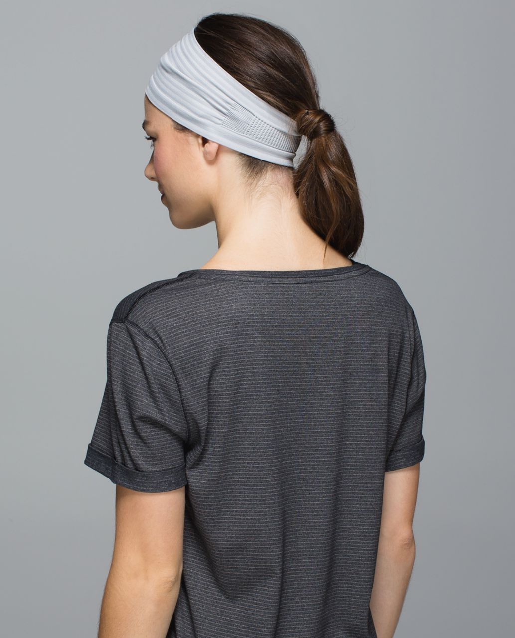 Lululemon Bangs Back Headwrap - Heathered Silver Spoon