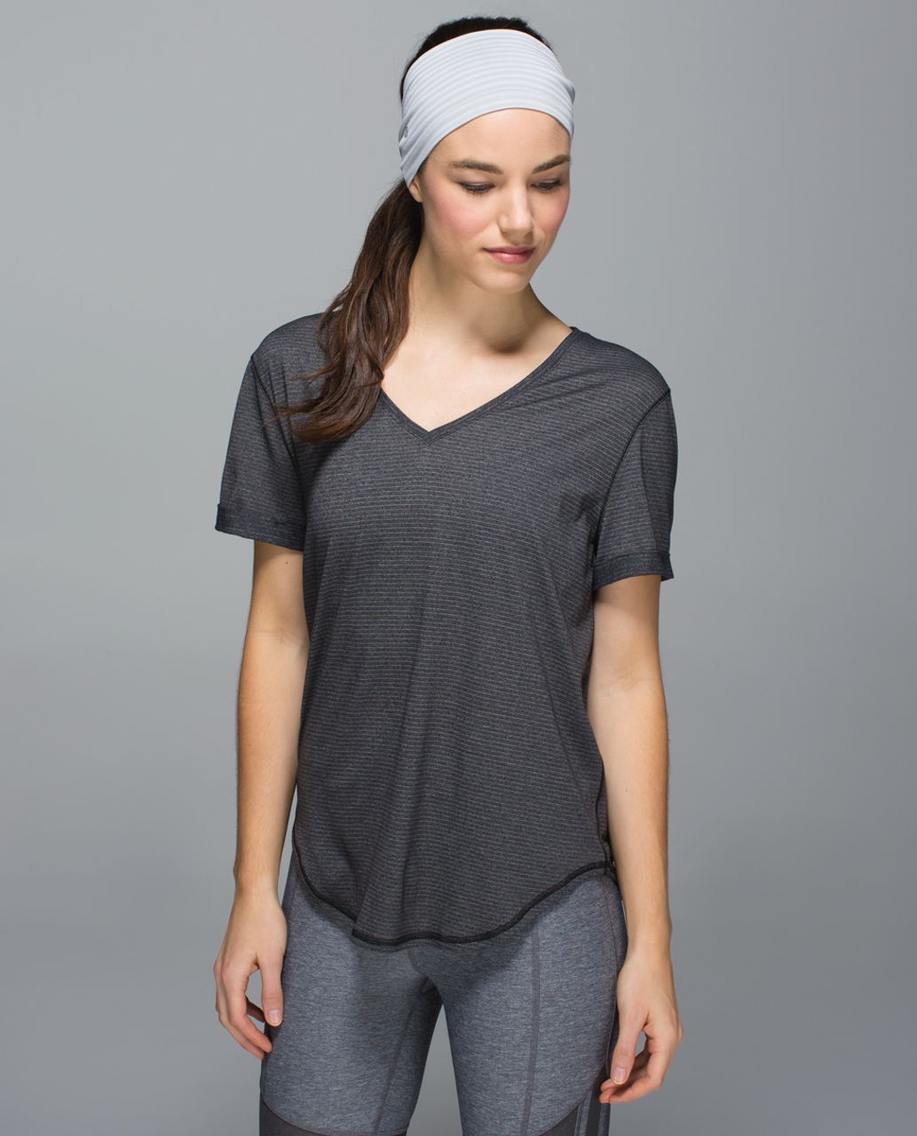 Lululemon Bangs Back Headwrap - Heathered Silver Spoon