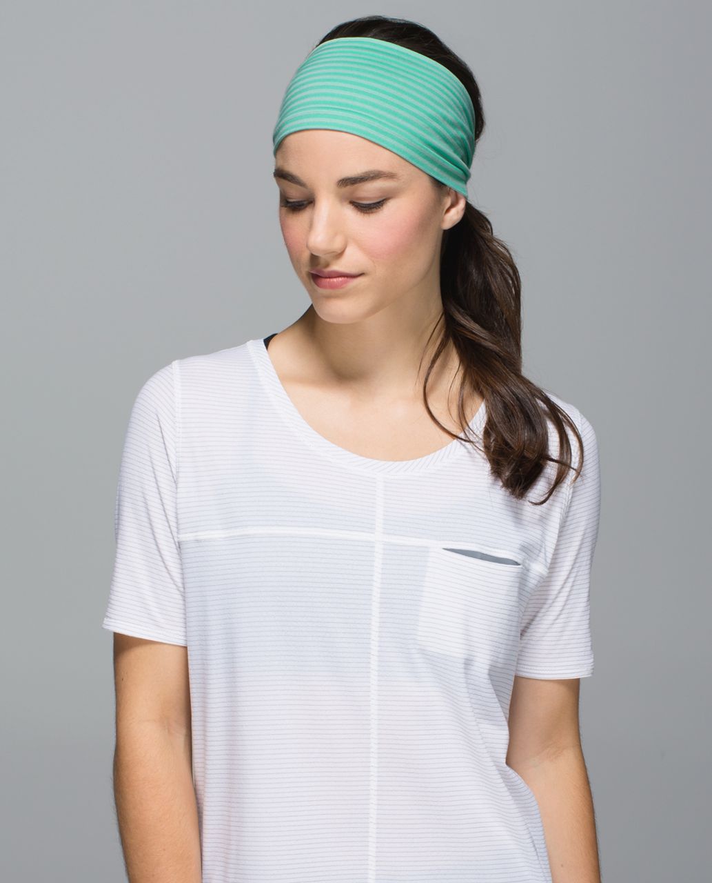 Lululemon Bangs Back Headwrap - Heathered Menthol