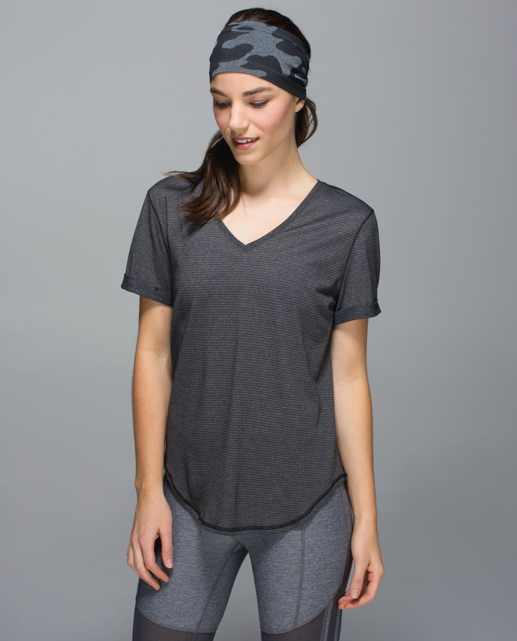 Lululemon Bangs Back Headwrap - Heathered Black (Camo)