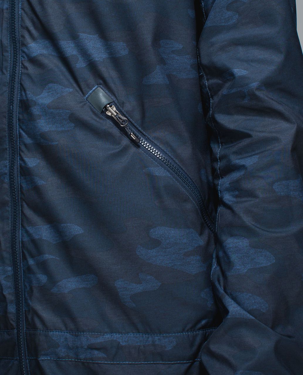 Lululemon Miss Misty Jacket - Heathered Texture Lotus Camo Oil Slick Blue