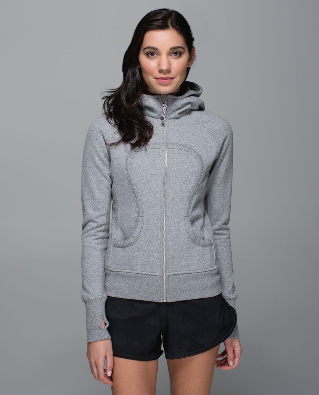 Lululemon Scuba Hoodie II - Heathered Speckled Medium Grey