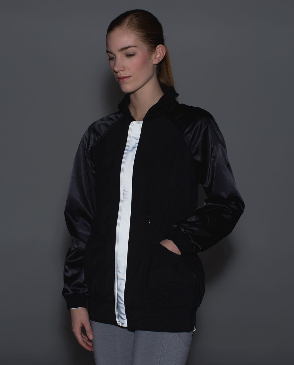 Lululemon Both Ways Bomber - Heathered Black /  Black