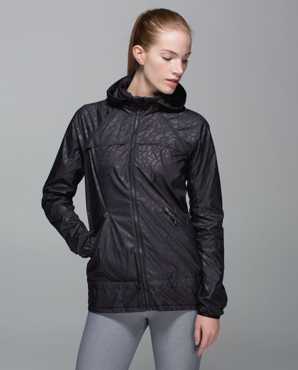 Lululemon Miss Misty Jacket - Animal Swirl Embossed Black