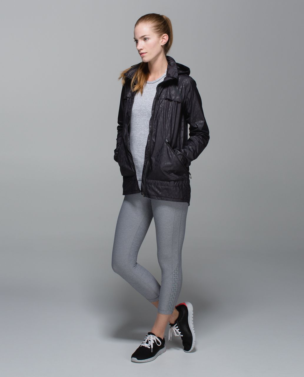 Lululemon Miss Misty Jacket - Animal Swirl Embossed Black