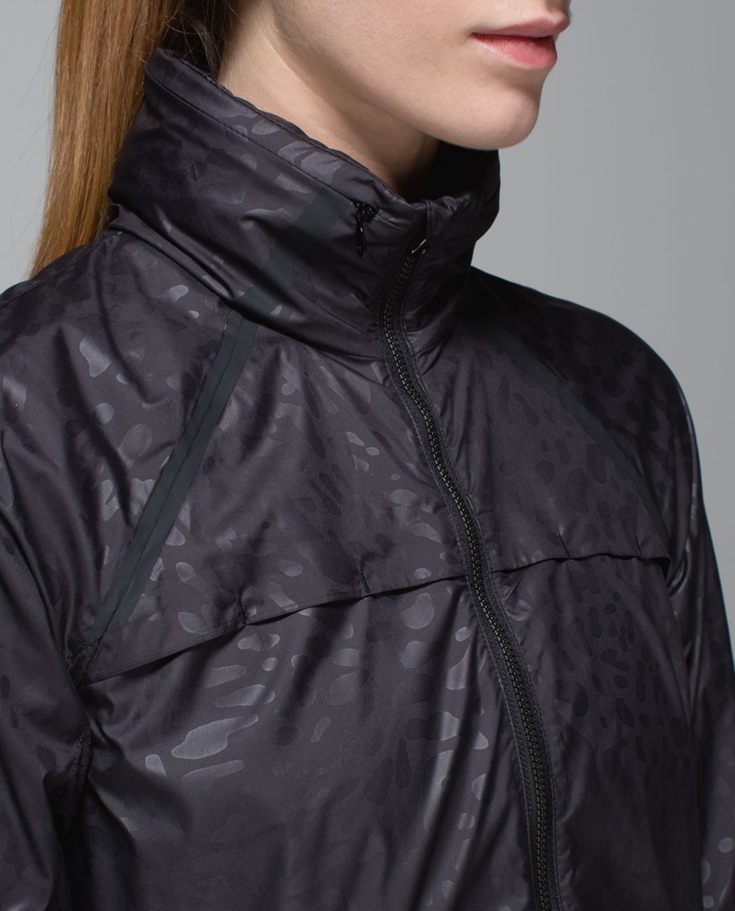 Lululemon Miss Misty Jacket - Animal Swirl Embossed Black