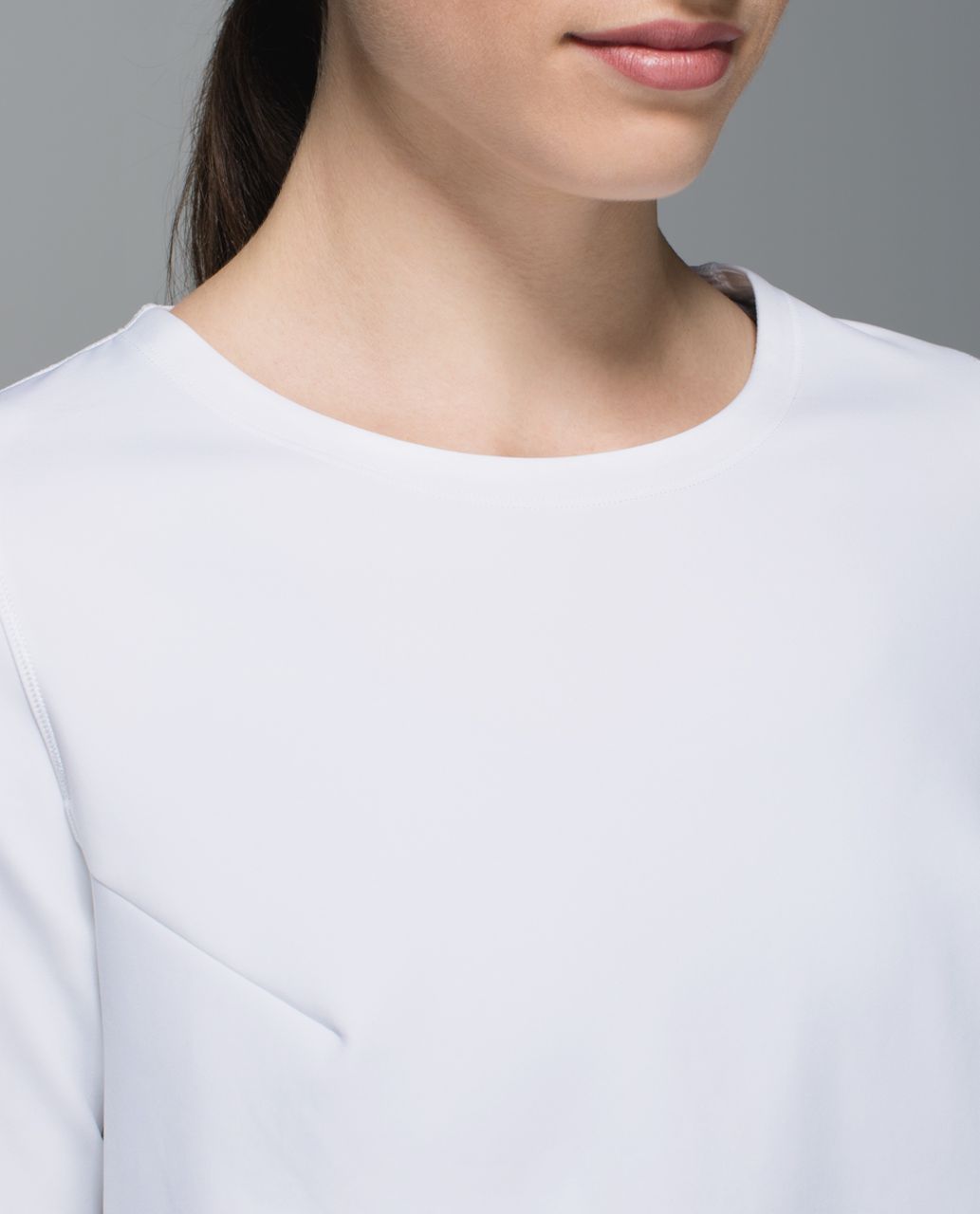 Lululemon Modal Pleated Back Long Sleeve Shirt - White Opal - lulu fanatics